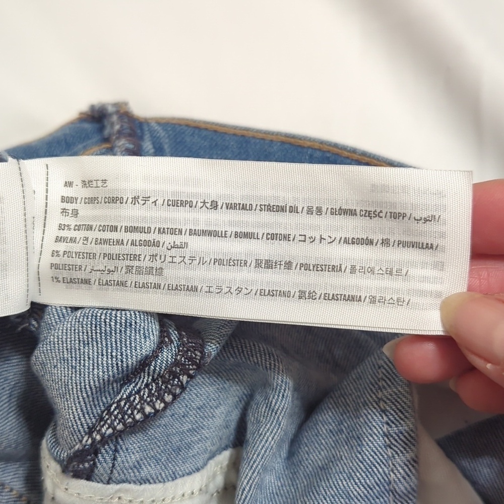 Abercrombie & Fitch The Super Skinny Ankle High Rise Jeans, Color Blue Size 34 - Picture 10 of 15